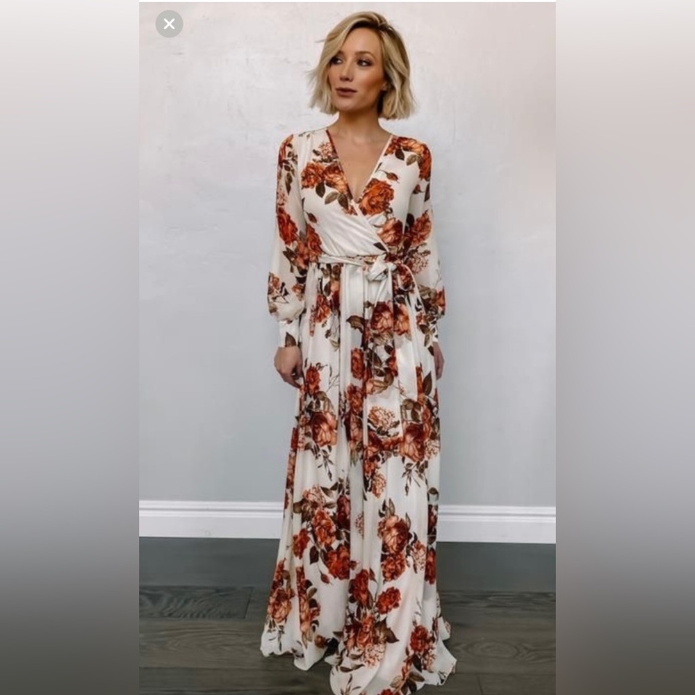 Baltic Born - Lydia Fall Floral Maxi Dress (small)